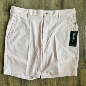 Walter Hagen Pink Golf‎ Flat Front Wrinkle Resistant Performance Size 36 9"